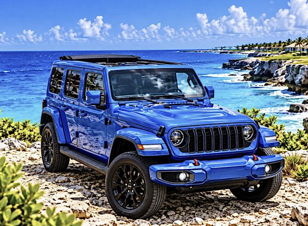 Jeep Wrangler huren ARUBA met onbeperkte kilometers voor 1,2 of 3 dagen