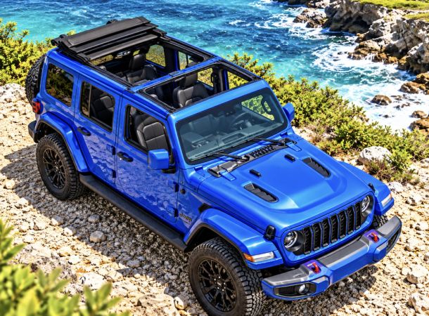 Jeep Wrangler Special Blue High altitude elektrisch dak-cabrio