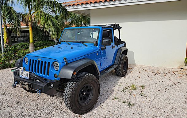 Jeep Wrangler Cabrio Blue 3 deurs